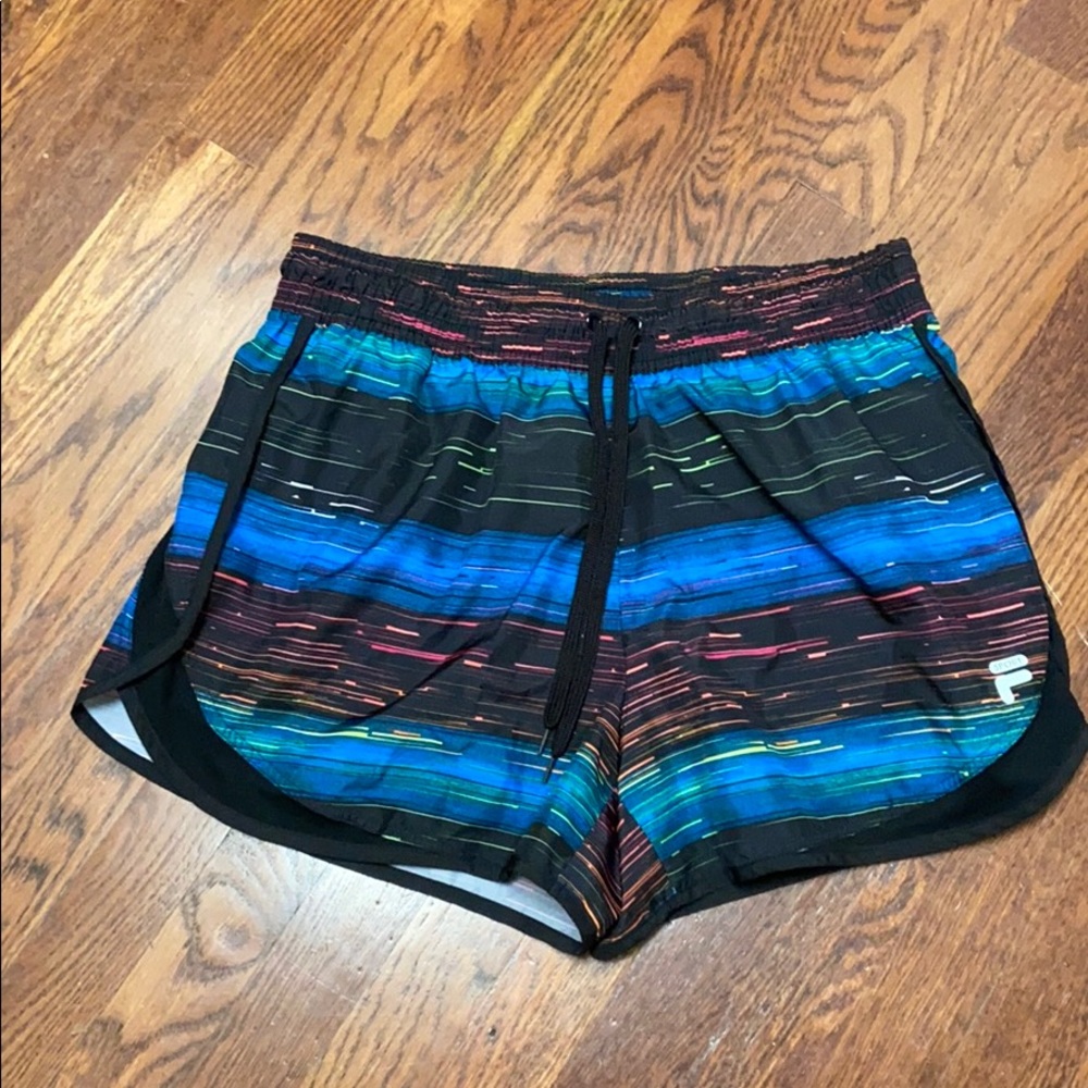 Fila Sport multi colored lined shorts